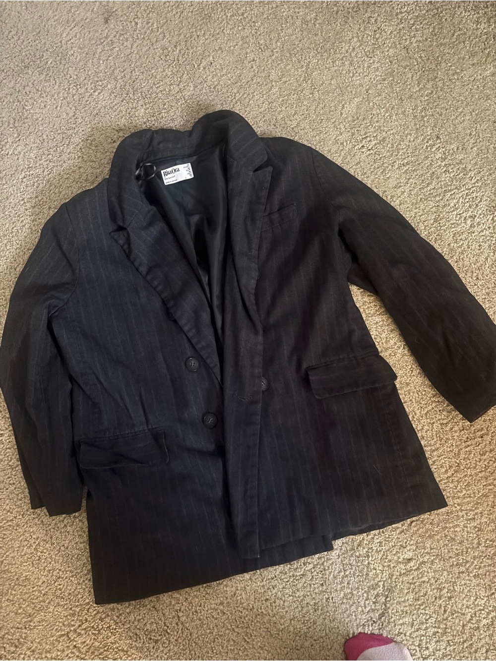 Primark Black Pinstripe Blazer